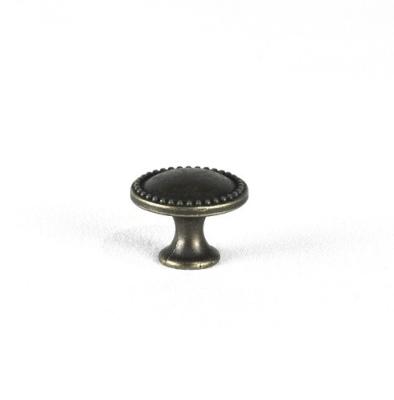 China 25mm Vintage Zinc Alloy Round Bronze Cabinet Knobs for sale