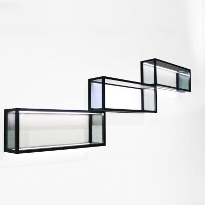 China Marco estructural de aluminio flotante del estante simple de la pared para la sala de estar en venta
