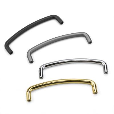 China OEM 115mm Zinc Alloy Handle Electrolytic Metal Drawer Handles for sale