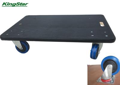 China Plywood 4 Wheel Furniture Moving Dolly , Wooden Dolly Trolley Rubber Matted Surface for sale