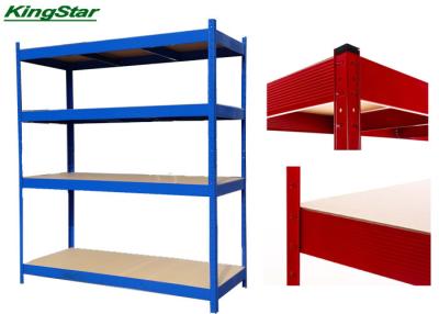 China Freedom Assembly Boltless Storage Rack System 4 Shelf Unit With 600mm Depth for sale