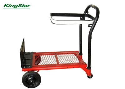 China 4 In 1 Hand Truck Trolley , Portable Flatbed Folding Handcart 300Lx150Wmm Toe Plate for sale