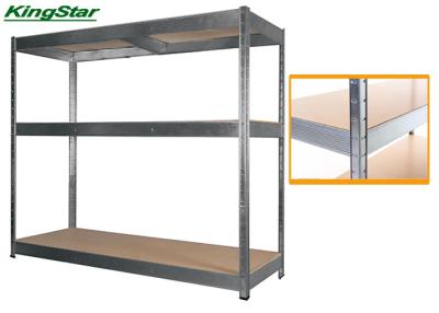China Garage Boltless Metal Shelving Units With MDF Shelf , Corrosion Resistant for sale