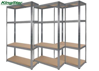 China Heavy Duty Boltless Metal Shelving Unit 300kg Capacity With MDF Shelf for sale
