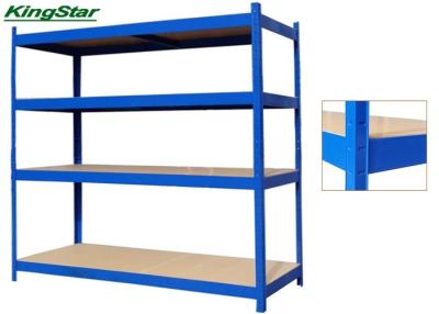 China 300kg Capacity Boltless Storage Rack , 4 Layers Metal Adjustable Shelving System for sale