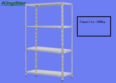 China Detachable Small Metal Storage Rack Unit , Bolt Together Steel Shelving System for sale