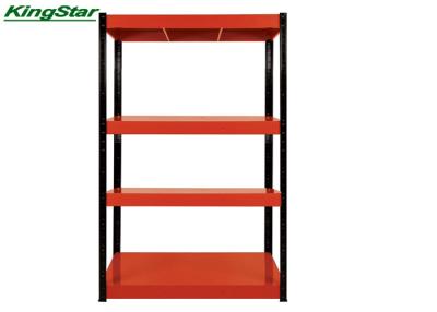 China Professional 4 Shelf Metal Storage Rack Smooth Surface With High Density Board for sale
