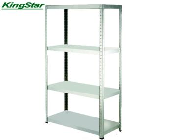 China Four Tier Metal Storage Rack Unit , Galvanized Industrial Shelving System for sale