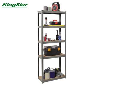 China Grey Boltless Shelving System Metal MDF Rack Economic Style With Strengthen Pattern 175kg Capacity for sale