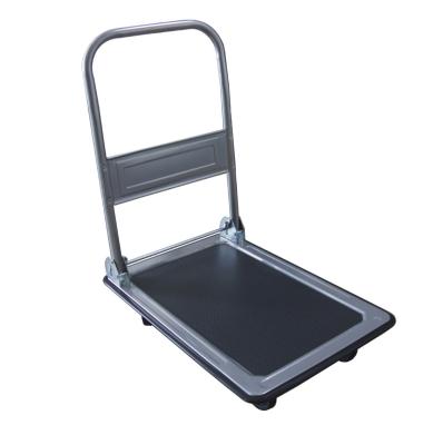 China Cheap/affordable  foldable Platform Hand Truck Trolley /dolly/cart/handcart 150kg capacity   4-inch  pp wheel for sale