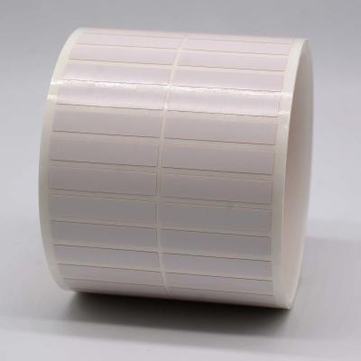 China Polyimide High Temperature Adhesive Labels 31.5mmx6.35mm 1mil  White Matte Stickers for sale