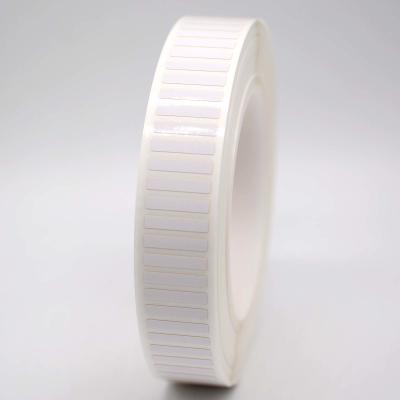 China 20 mmx4 mm Etiquetas brancas adesivas 1 milímetro Etiquetas brancas brilhantes resistentes a altas temperaturas à venda