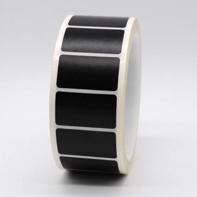 China 35mmx20mm 	Low Temperature Labels 1mil Black Matte High Temperature Resistant Polyimide Label for sale