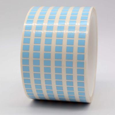 China Matte Blue Low Temperature Labels 6mmx5mm 1mil High Temperature Resistant Polyimide Label for sale