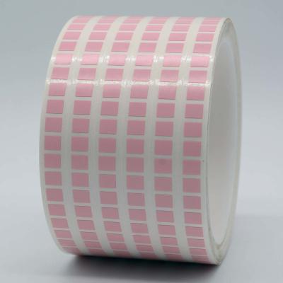China 1mil Pink Matte High Temperature Resistant Polyimide Label 6mmx5mm for sale