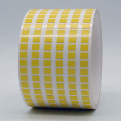 China Etiquetas de baja temperatura de 6 mmx5 mm 1 milímetro amarillo mate resistente a altas temperaturas etiqueta de poliimida en venta