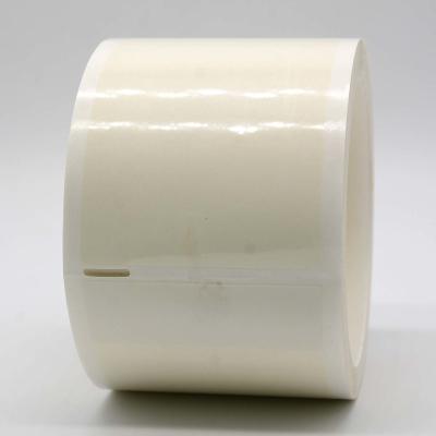 China 20x100-20mm Cable Adhesive Label 1mil White Matte Translucent Water Resistant Vinyl Cable Label for sale