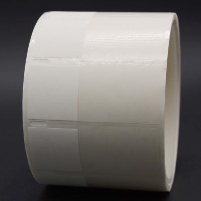 China 25x37-11.5mm Cable Adhesive Label 2mil White Matte Translucent Water Resistant Vinyl Cable Label for sale