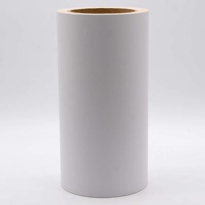 China Polyimide Materials Permanent Adhesive Matte White 1Mil With Glassine for sale