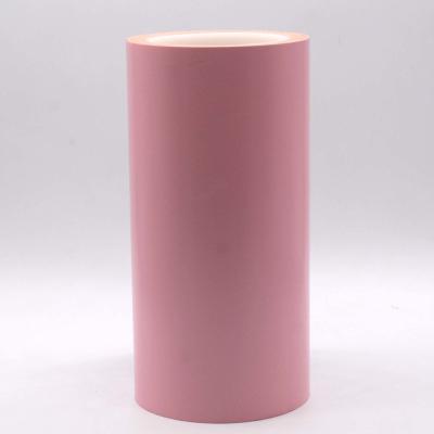 Chine 1 Mil Matériau d'étiquette adhésif à haute température rouge mat Adhésif permanent polyimide avec glassine à vendre