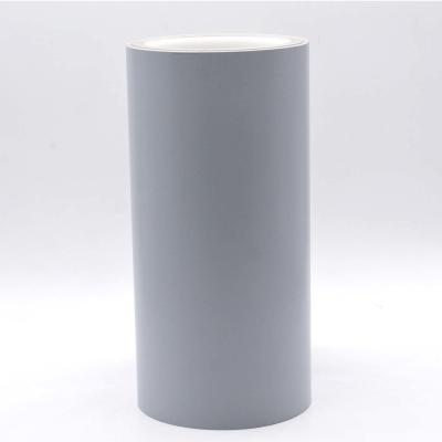 China Matte Gray Anti Static Label Material 1 Mil Permanent Adhesive Polyimide With Glassine for sale