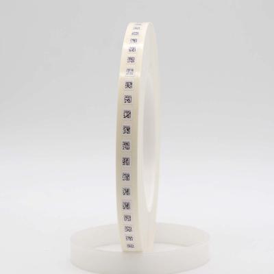 China Etiquetas de transferencia térmica de 5 mm x 6 mm 1 milímetro de color blanco mate Etiqueta poliimida en venta