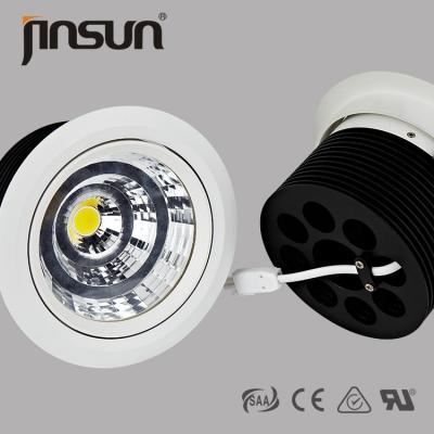 China 40W 3000LM 40D Beam Angle 125mm Cut Out 180 Degree Adjustable Citizen Chip Of Led Downlight for sale