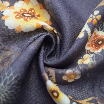 China Printed 100% Viscose Rayon Fabric Sustainable Floral Challis for sale