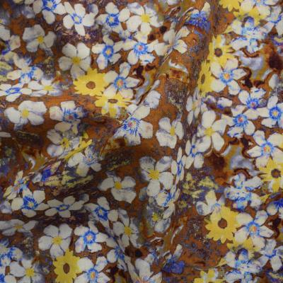 China Woven 100% Viscose Rayon Fabric Digital Printed Rayon Challis Textile Floral Pattern for sale