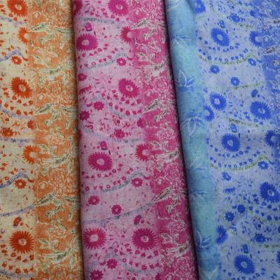 Chine Robe pure de chemise de ramie imprimée par tissu mou de Chinoiserie de Waverly d'armure toile à vendre