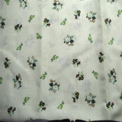 Chine Robe tissée respirable de chemise de toucher doux de tissu d'impression de polyester de coton de la ramie 70% de 30% à vendre