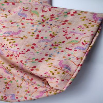 China Flower Digital  Cotton Printed Spandex Stretch Chiffon Fabric 54*58 for sale