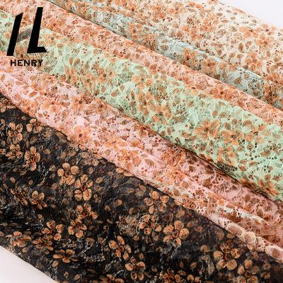 Китай Дешевым ткань цветка ткани 3D Тюль цены по прейскуранту завода-изготовителя облегченным вышитая шнурком напечатала ткань для платья продается