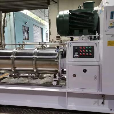 China Wet Grinding Horizontal Bead Mill Machine With Chamber Volumes 0.5-250 Liters à venda