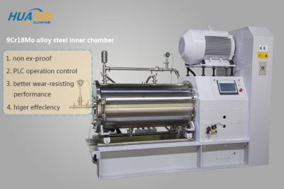 China 55KW PU Wet Bead Mill Machine Sus304 PU Coat Stainless Steel Inner Chamber for sale