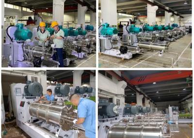 China Zerstreuungssystem PUs mit Silikon-Kammer-horizontalem Scheiben-Sand/Perlen-Mühle zu verkaufen
