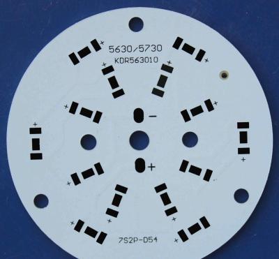 China White Aluminum Base Pcb Board High Reflective Soldermask High Thermal Conductivity for sale