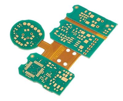 China Immersion Gold Rigid Flex Circuit Boards Green Pcb Board IPC Class3 Standard for sale