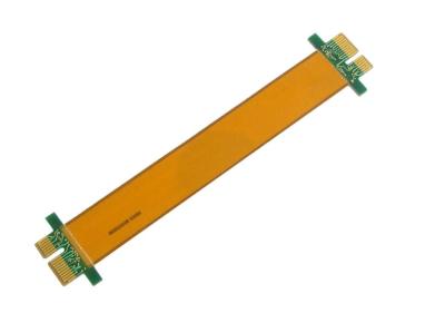 China Yellow Rigid Flex PCB Fabrication 1oz Copper 5mil PET Material FR4 Stiffener for sale