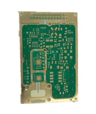 China Electronic Rigid Pcb Board 2 Layer 1OZ Immersion Gold Green Rogers 4003C Material for sale