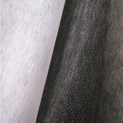 China Customized Width GAOXIN 100% Polyester Hot Melt Adhesive Lining Non Woven Interlining for sale