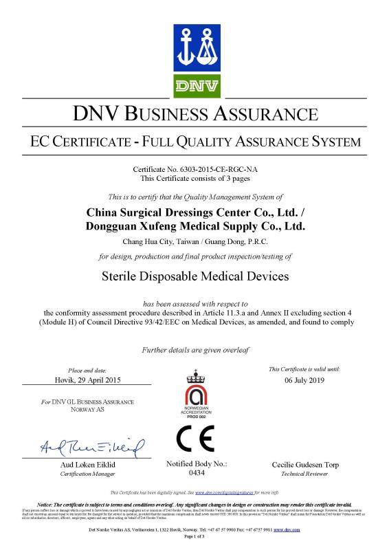 CE certificate - Onte Enterprise Co., Ltd.