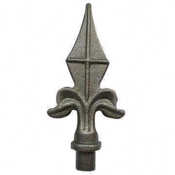 China Ornamental Cast Iron Spears Ornamental Iron Parts Wrought Iron Spear Head for sale