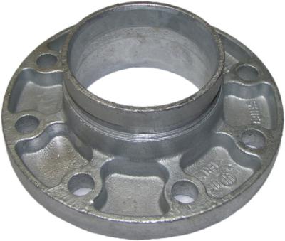 China Cast Ductile Iron Grooved Pipe Fittings Grooved Quick Flange Adaptor for PE PVC Pipe for sale