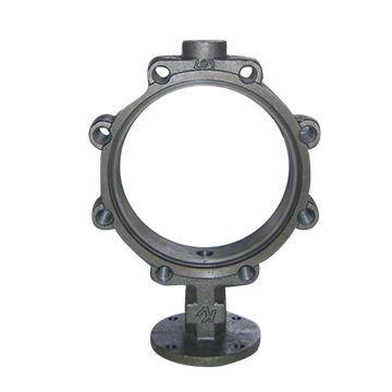 China Ductile Iron Resin Sand Casting Butterfly Valve Body Polishing Medium Pressure for sale