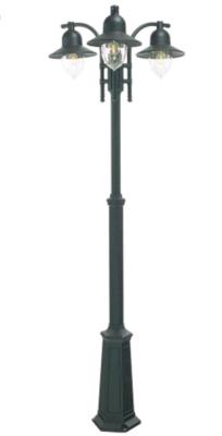 China Outdoor Antique Garden Cast Iron Light Pole Lamp Post With Sand Casting for sale