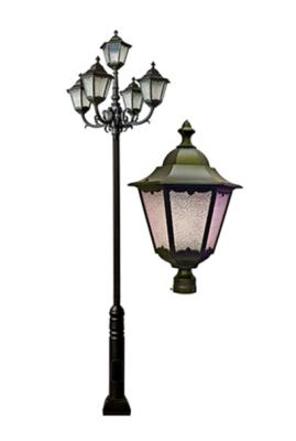China European Style Aluminum Light Pole Lamp Post Metal Landscape Decoration 3m - 10m Height for sale