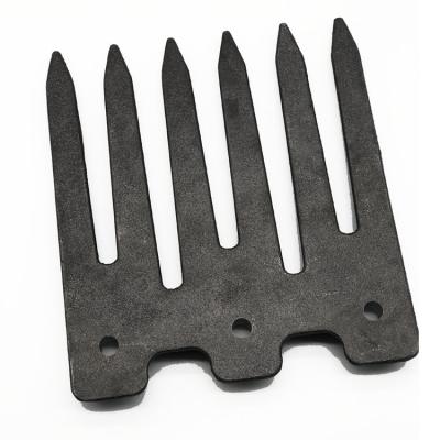 China Low Alloy Steel Precision Casting Tooth Plate Agricultural Machinery Parts for sale